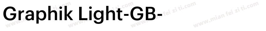 Graphik Light-GB字体转换